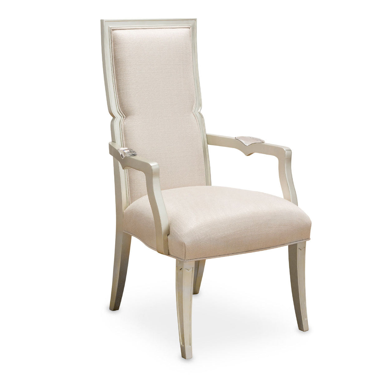 Aico Furniture - Camden Court Arm Chair Assembled In Pearl (Set Of 2) - 9005004A-126