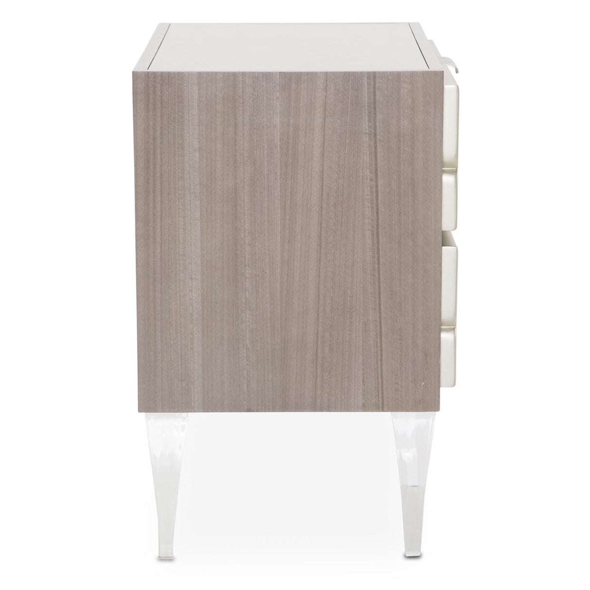 Aico Furniture - Camden Court Accent Cabinet-Nightstand In Pearl - 9005040-126