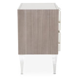 Aico Furniture - Camden Court Accent Cabinet-Nightstand In Pearl - 9005040-126