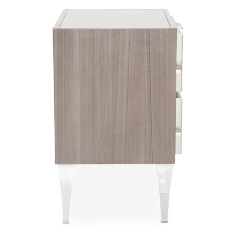 Aico Furniture - Camden Court Accent Cabinet-Nightstand In Pearl - 9005040-126