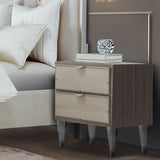 Aico Furniture - Camden Court Accent Cabinet-Nightstand In Pearl - 9005040-126