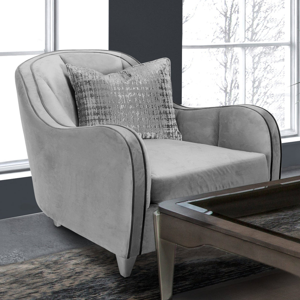 Michael Amini Roxbury Park Matching Chair - Home Elegance USA
