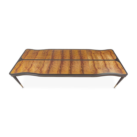 Michael Amini Malibu Crest Crotch Mahogany Rectangular Dining Table - Home Elegance USA