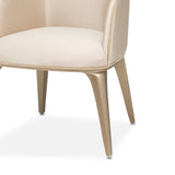 Michael Amini Malibu Crest Crotch Mahogany Vanity Chair - Home Elegance USA