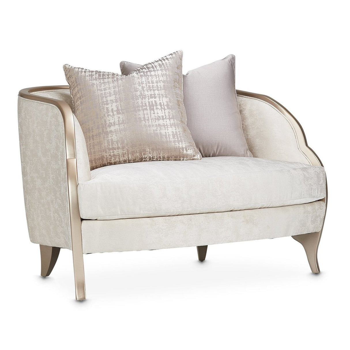 Michael Amini Malibu Crest & Half Accent Chair - Home Elegance USA