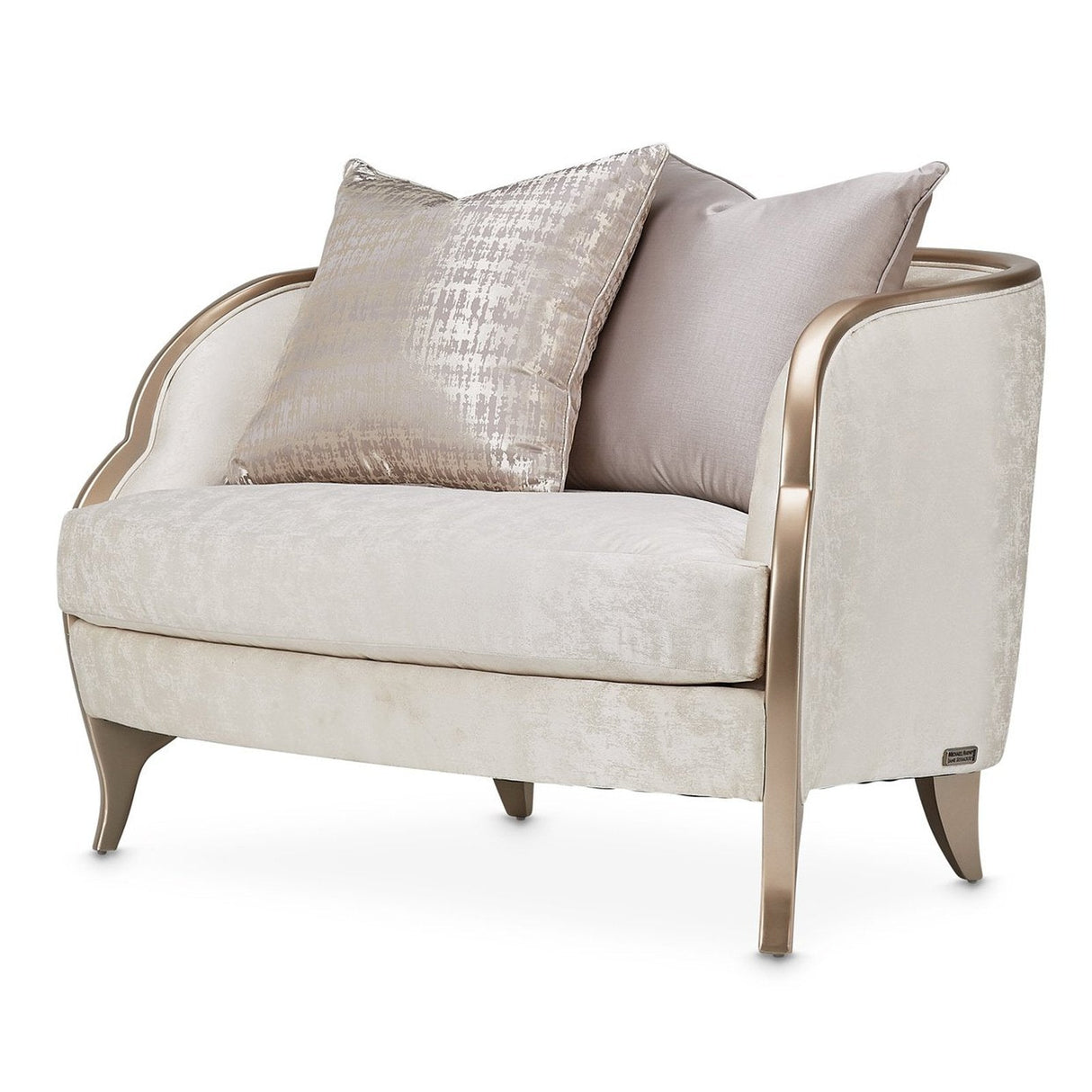 Michael Amini Malibu Crest & Half Accent Chair - Home Elegance USA