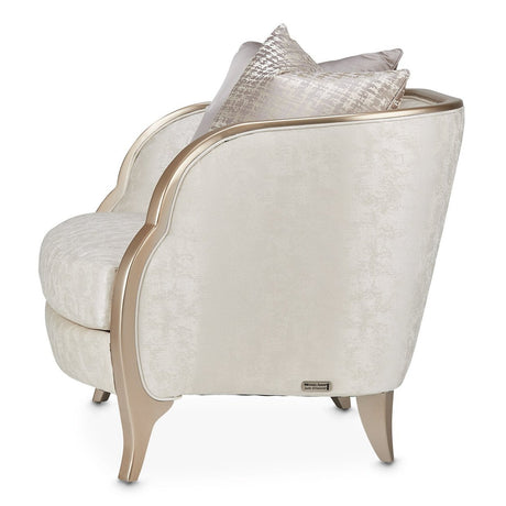 Michael Amini Malibu Crest & Half Accent Chair - Home Elegance USA