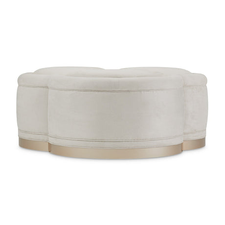 Michael Amini Malibu Crest Cocktail Ottoman - Home Elegance USA