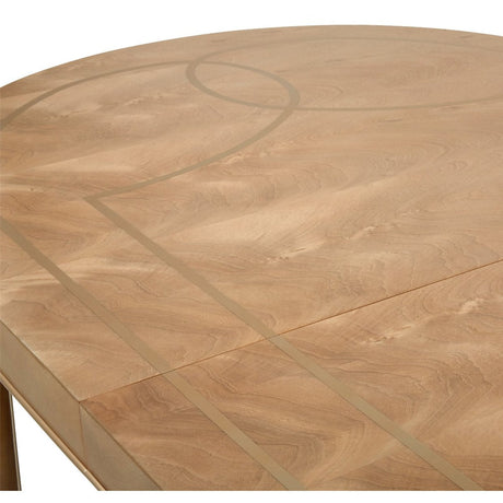 Michael Amini Villa Cherie Caramel Oval Dining Table - Home Elegance USA