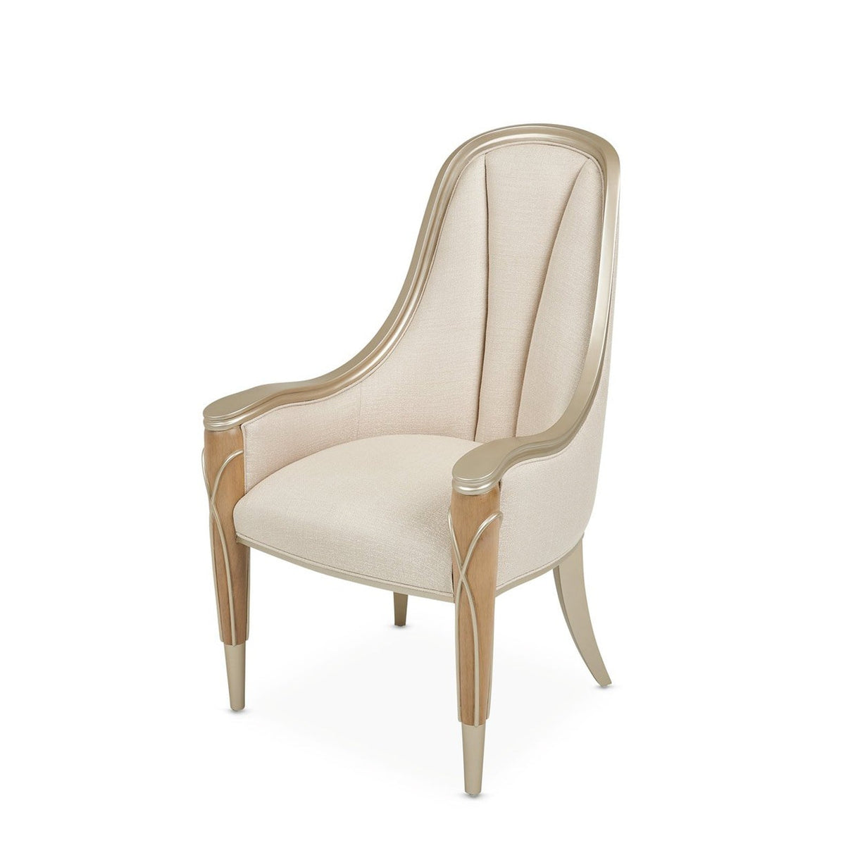 Michael Amini Villa Cherie Caramel Arm Chair - Home Elegance USA