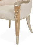 Michael Amini Villa Cherie Caramel Arm Chair - Home Elegance USA