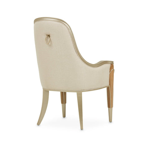 Michael Amini Villa Cherie Caramel Arm Chair - Home Elegance USA