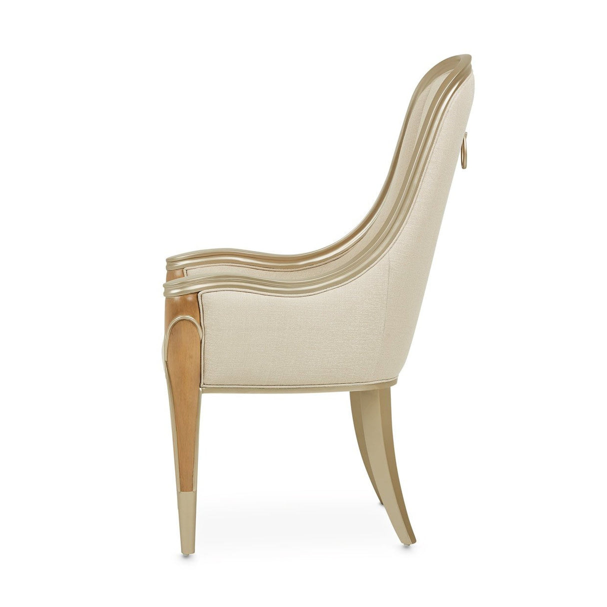 Michael Amini Villa Cherie Caramel Arm Chair - Home Elegance USA