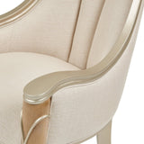 Michael Amini Villa Cherie Caramel Arm Chair - Home Elegance USA