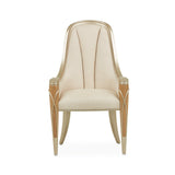 Michael Amini Villa Cherie Caramel Arm Chair - Home Elegance USA