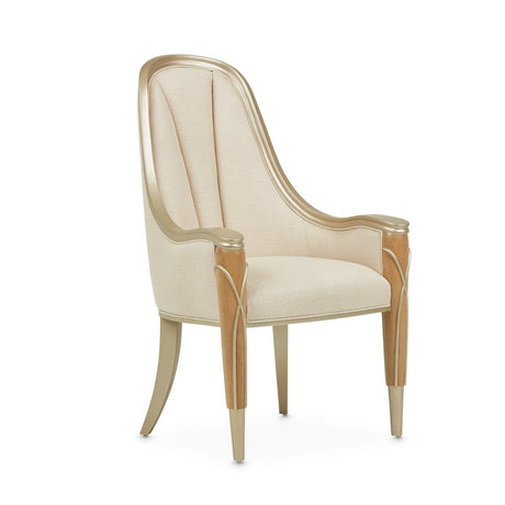 Michael Amini Villa Cherie Caramel Arm Chair - Home Elegance USA