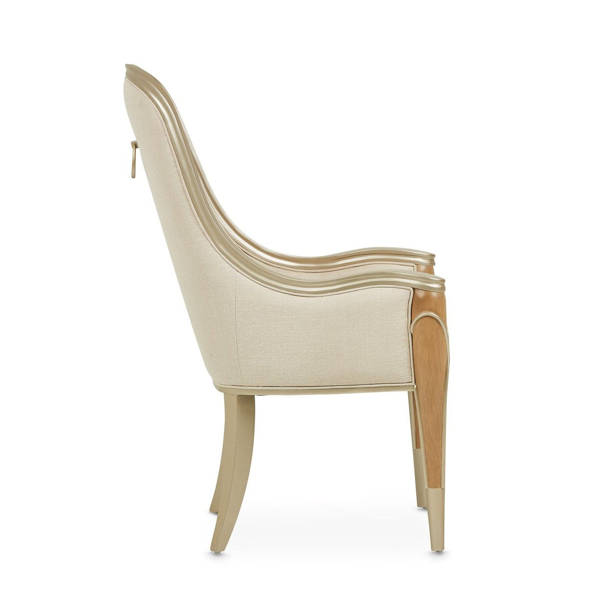 Michael Amini Villa Cherie Caramel Arm Chair - Home Elegance USA