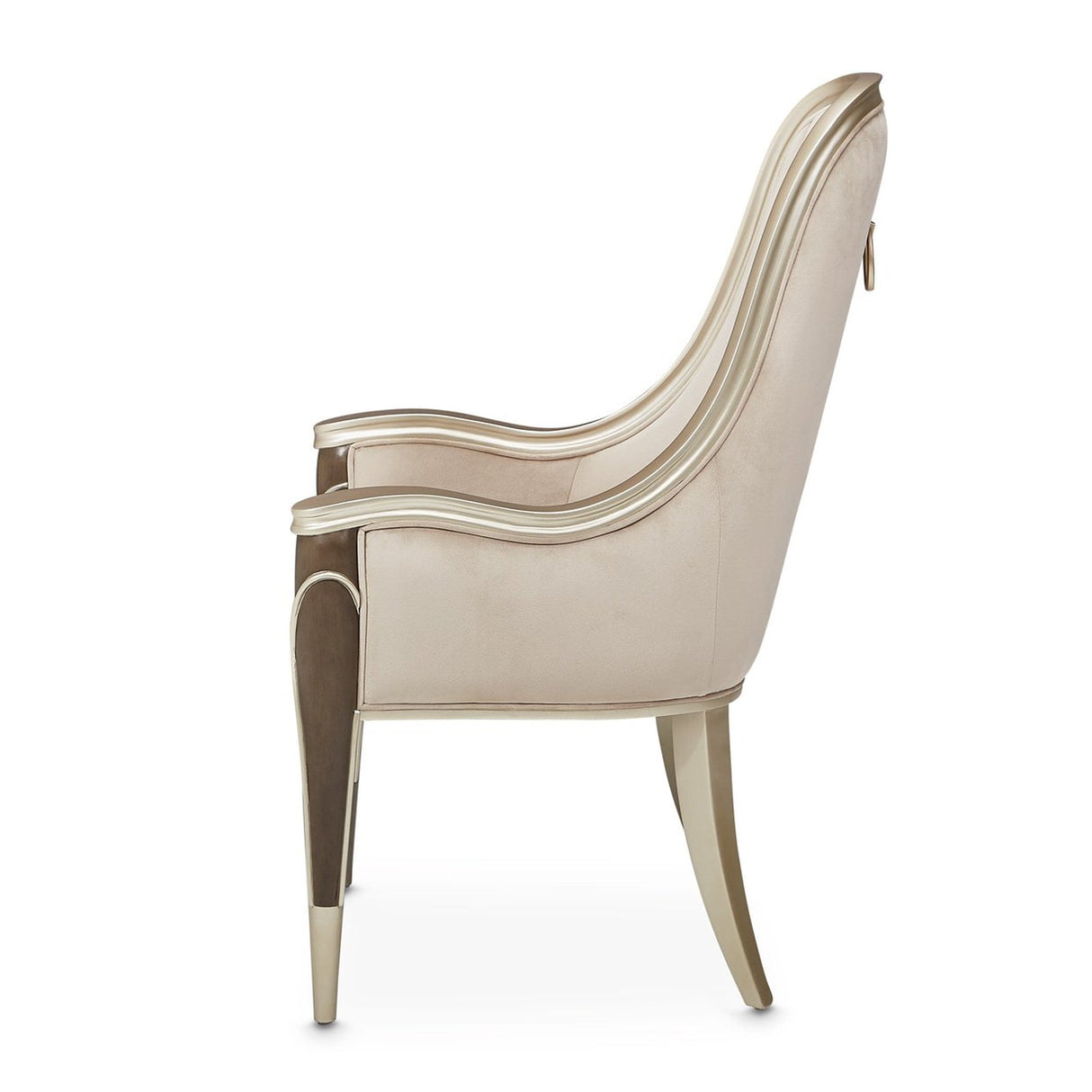 Michael Amini Villa Cherie Hazelnut Arm Chair - Home Elegance USA