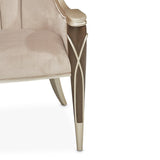 Michael Amini Villa Cherie Hazelnut Arm Chair - Home Elegance USA