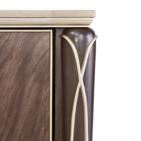 Michael Amini Villa Cherie Hazelnut Sideboard - Home Elegance USA