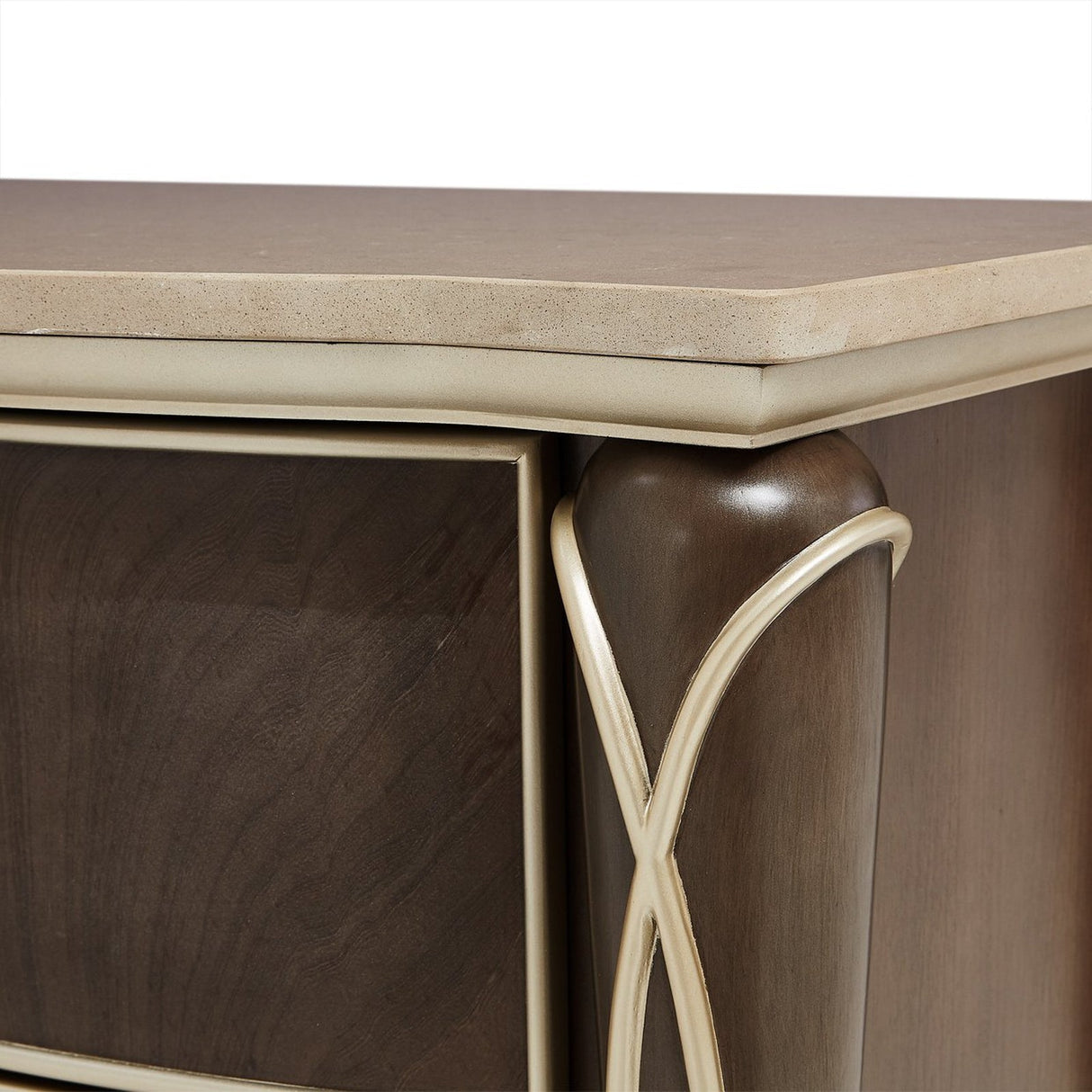 Michael Amini Villa Cherie Hazelnut Nightstand - Home Elegance USA