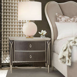 Michael Amini Villa Cherie Hazelnut Nightstand - Home Elegance USA