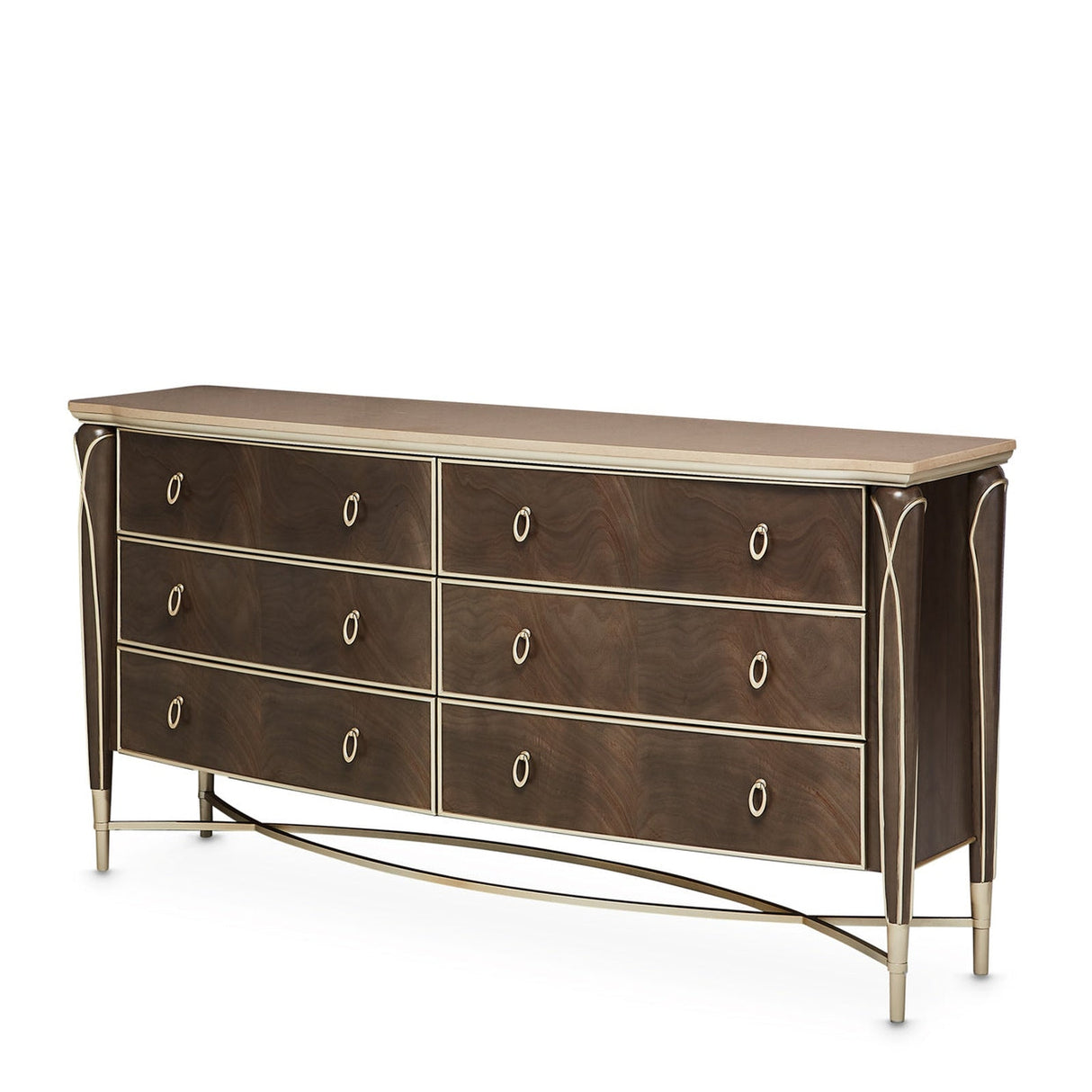 Michael Amini Villa Cherie Hazelnut Dresser - Home Elegance USA