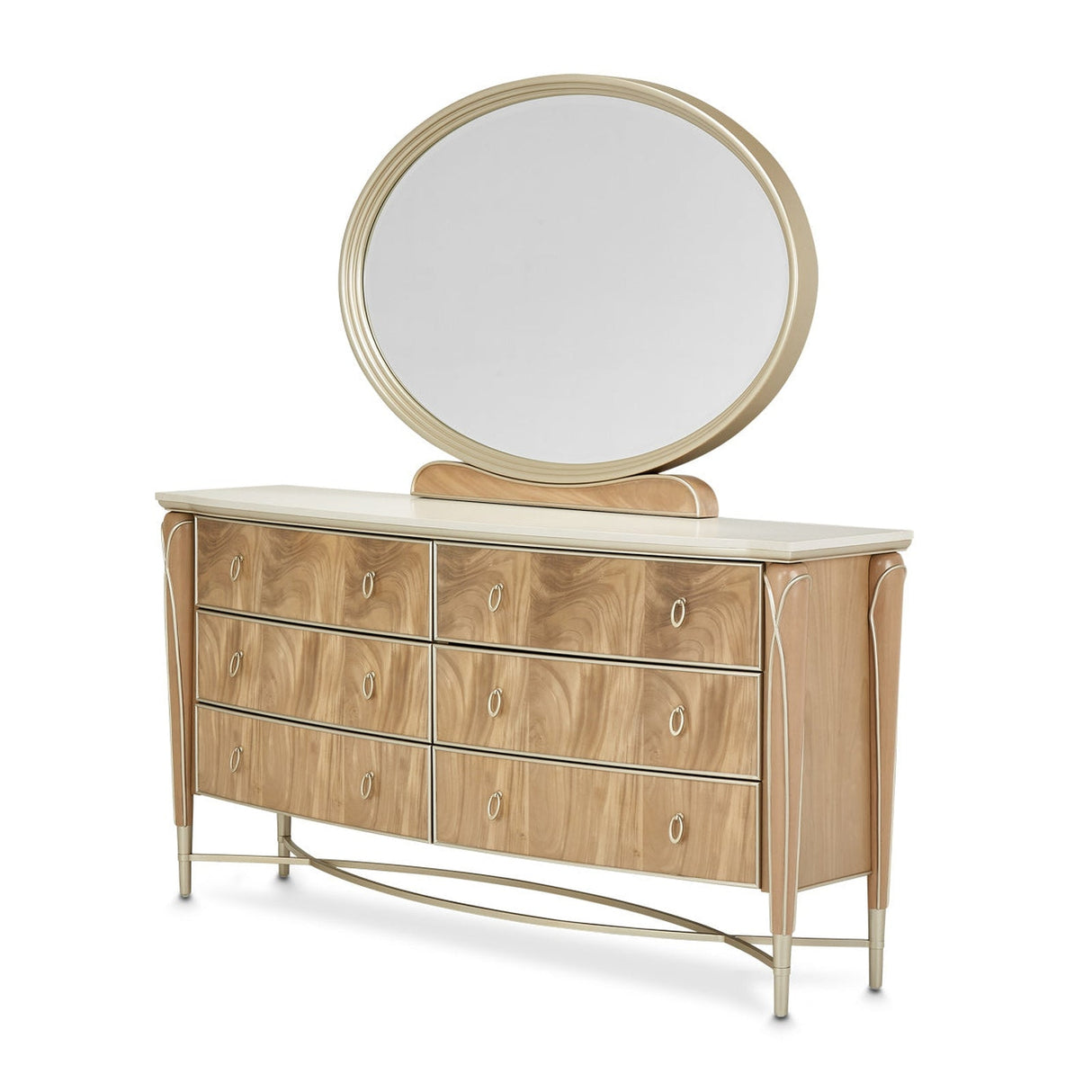 Michael Amini Villa Cherie Hazelnut Dresser - Home Elegance USA