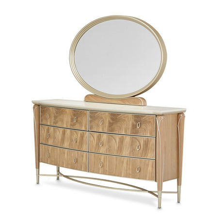 Michael Amini Villa Cherie Hazelnut Dresser - Home Elegance USA