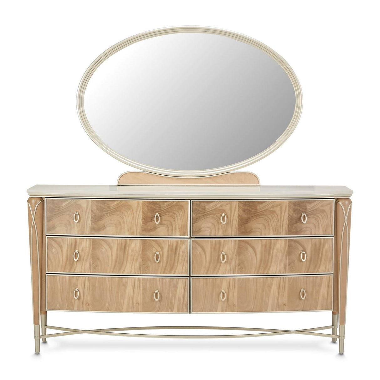 Michael Amini Villa Cherie Hazelnut Dresser - Home Elegance USA