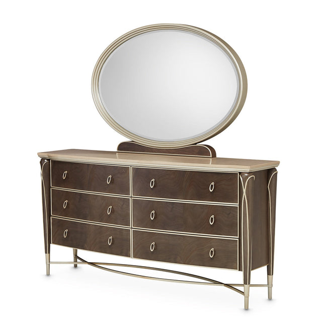 Michael Amini Villa Cherie Hazelnut Dresser - Home Elegance USA