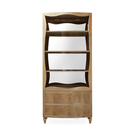 Michael Amini Villa Cherie Caramel Bookcase - Home Elegance USA