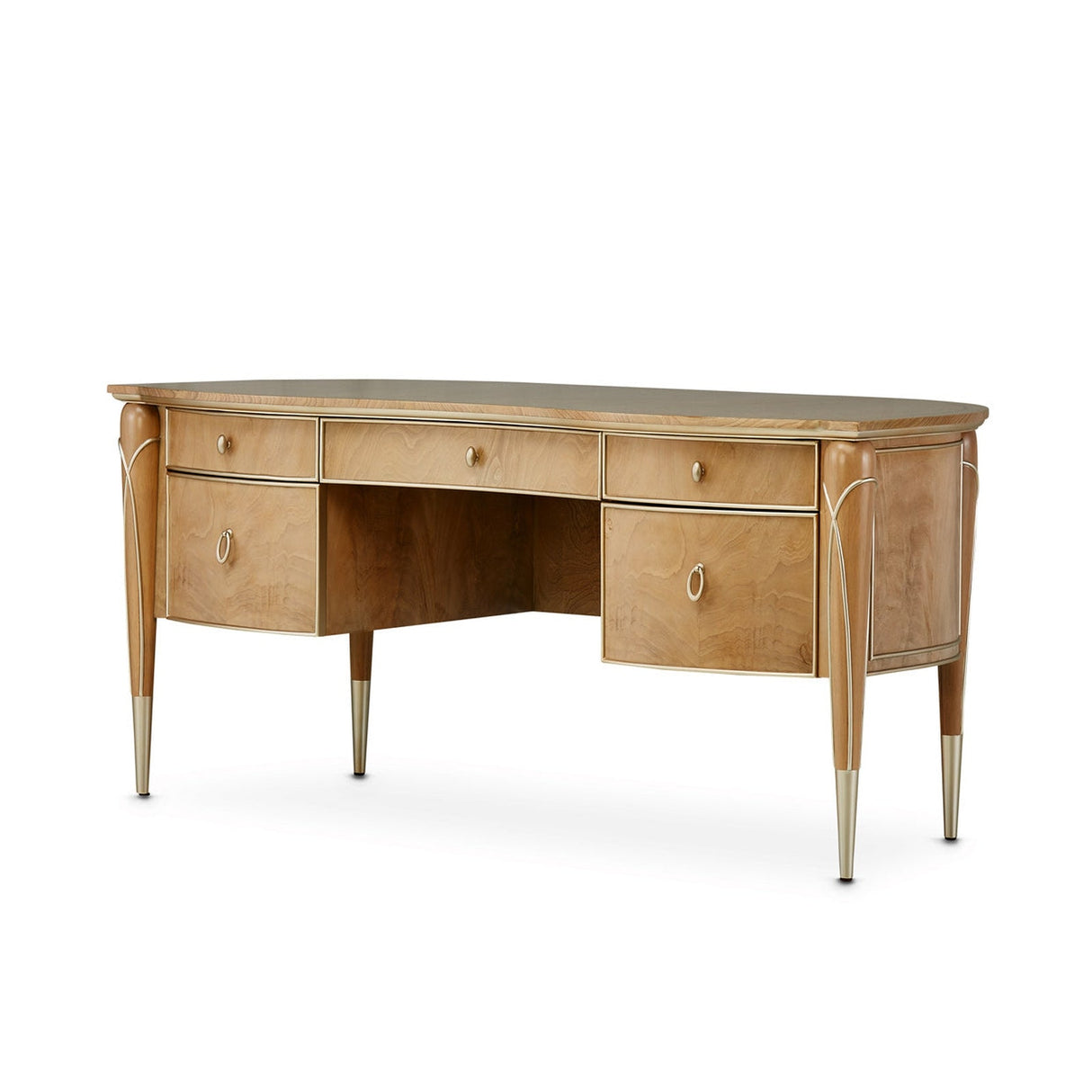 Michael Amini Villa Cherie Caramel Desk - Home Elegance USA