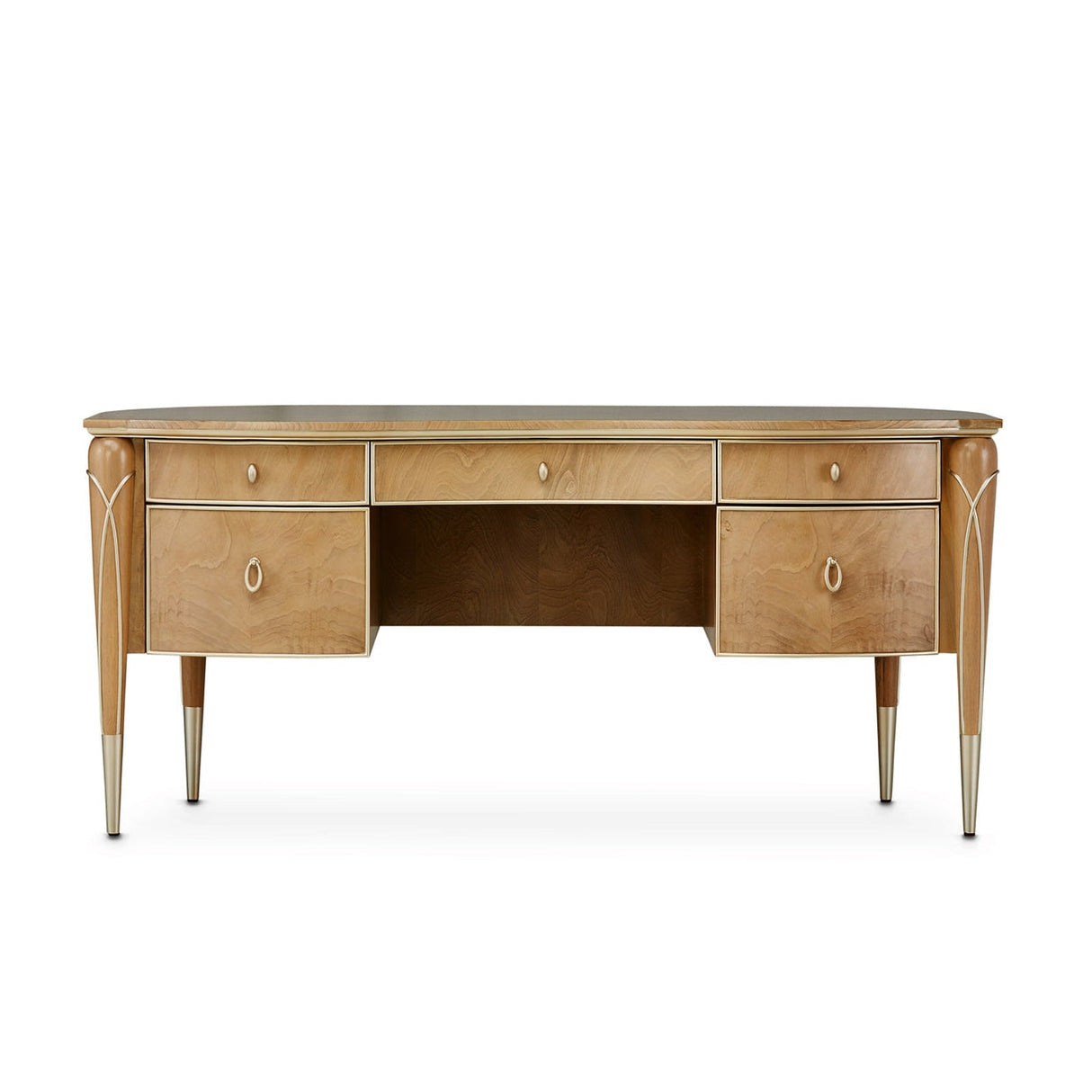 Michael Amini Villa Cherie Caramel Desk - Home Elegance USA