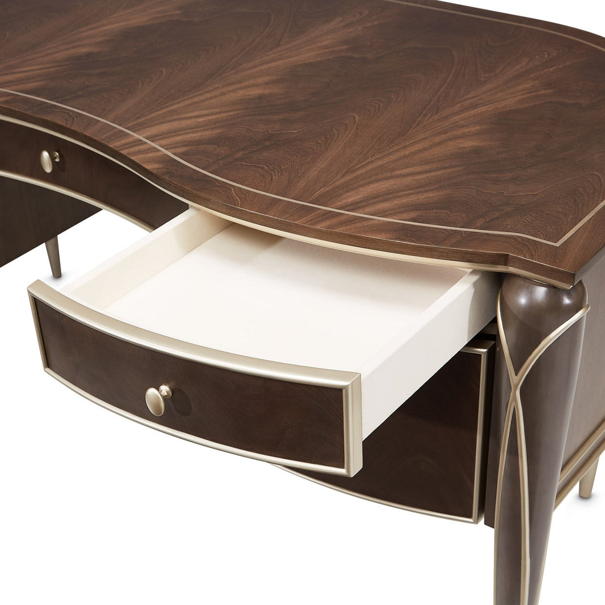 Michael Amini Villa Cherie Hazelnut Desk - Home Elegance USA