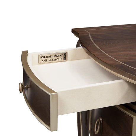 Michael Amini Villa Cherie Hazelnut Desk - Home Elegance USA