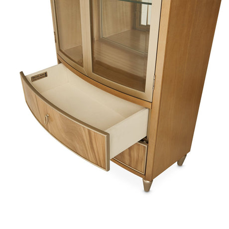 Michael Amini Villa Cherie Caramel Display Cabinet - Home Elegance USA