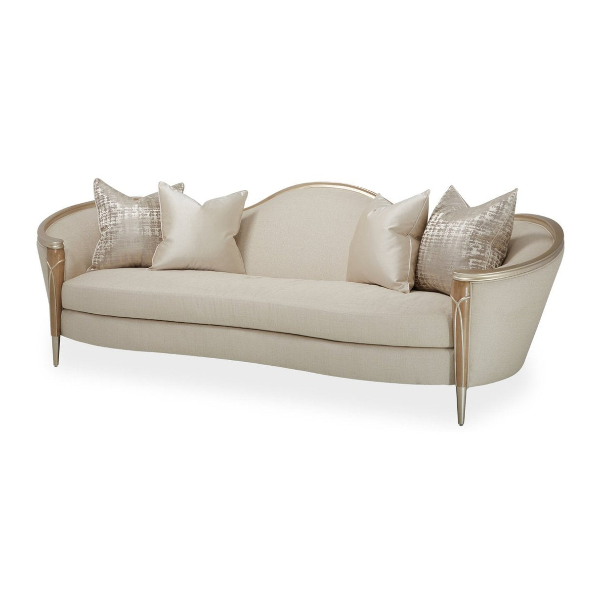 Michael Amini Villa Cherie Caramel Sofa - Home Elegance USA