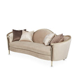 Michael Amini Villa Cherie Hazelnut Sofa - Home Elegance USA