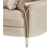 Michael Amini Villa Cherie Hazelnut Sofa - Home Elegance USA