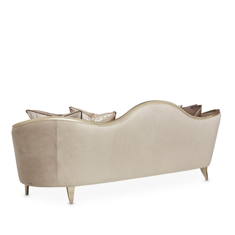 Michael Amini Villa Cherie Hazelnut Sofa - Home Elegance USA