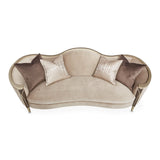 Michael Amini Villa Cherie Hazelnut Sofa - Home Elegance USA