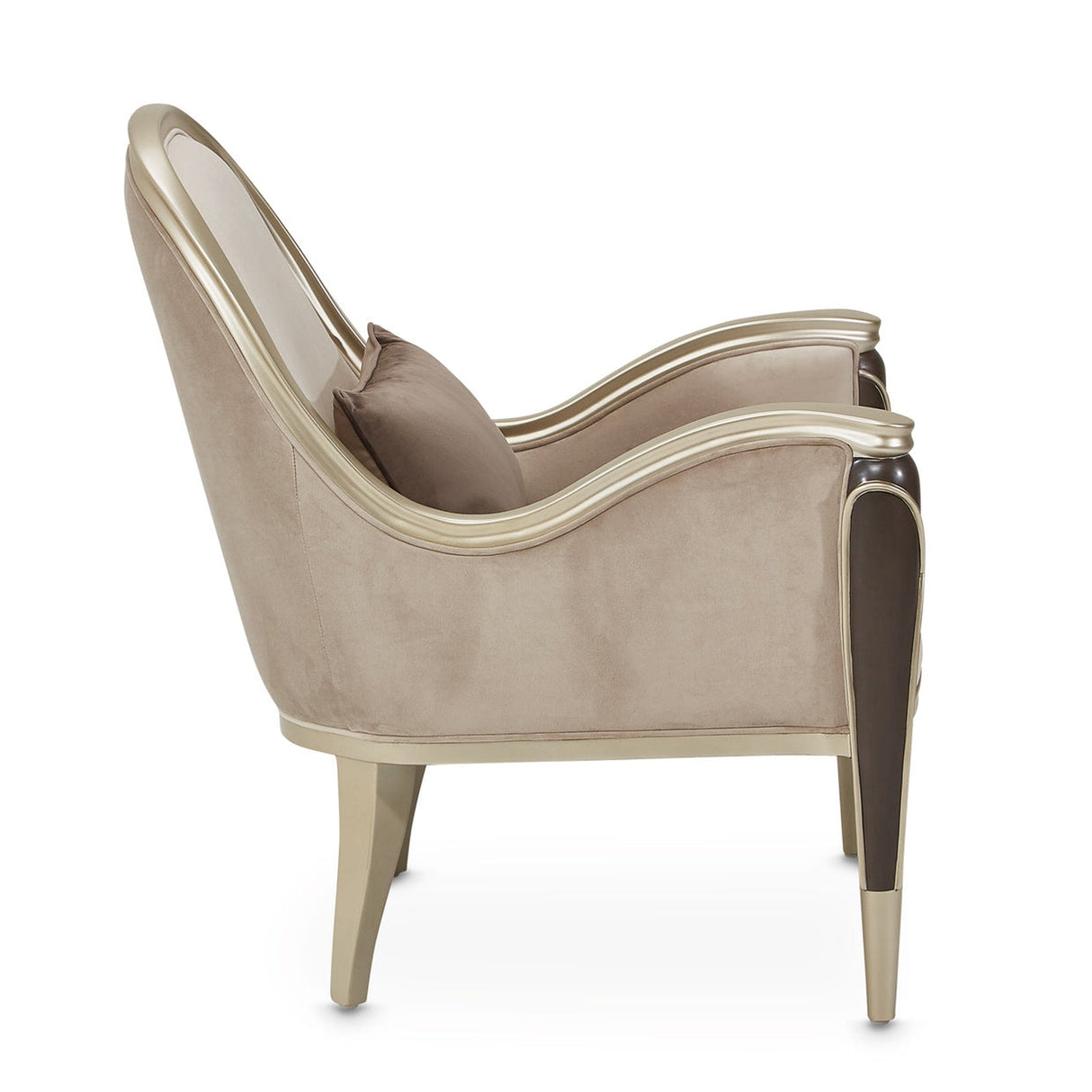 Michael Amini Villa Cherie Hazelnut Accent Chair - Home Elegance USA