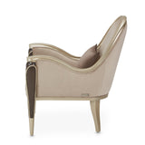 Michael Amini Villa Cherie Hazelnut Accent Chair - Home Elegance USA