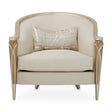 Michael Amini Villa Cherie Caramel Matching Chair - Home Elegance USA