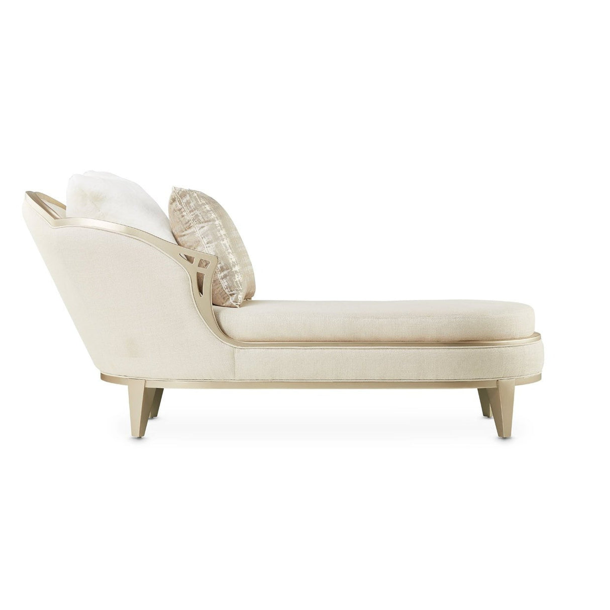 Michael Amini Villa Cherie Caramel Chaise - Home Elegance USA