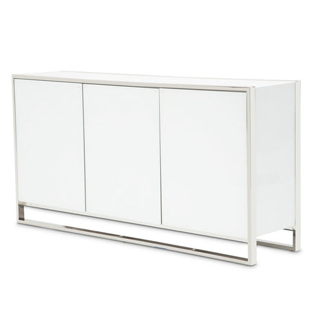 Aico Furniture - State St. Sideboard In Glossy White - N9016007-116