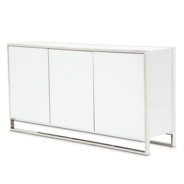 Aico Furniture - State St. Sideboard In Glossy White - N9016007-116