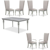 Aico Furniture - Melrose Plaza 7 Piece Rectangular Dining Room Set - 9019000-118-7Set