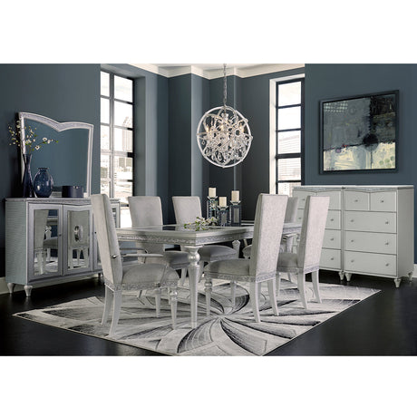 Aico Furniture - Melrose Plaza 9 Piece Rectangular Dining Room Set - 9019000-118-9Set